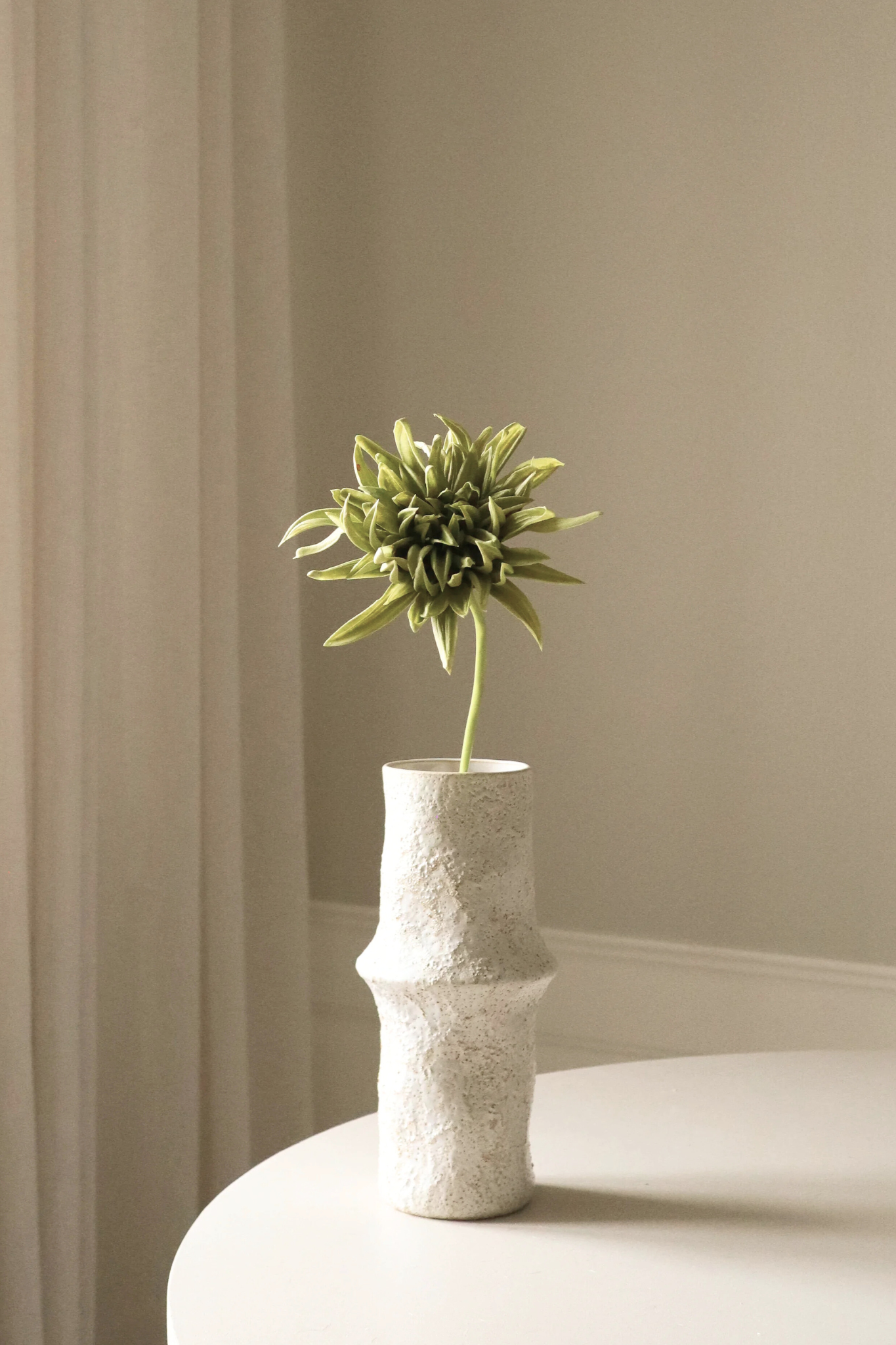 Kunstig Kaktus Dahlia blomst - grøn